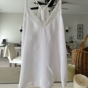 Love Stitch White Lace-Trim Slip